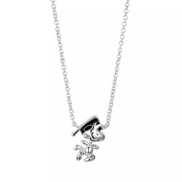 Unwritten Jewelry - Unwritten Silver Plated "Woodstock" Graduation Pendant Necklace 16"